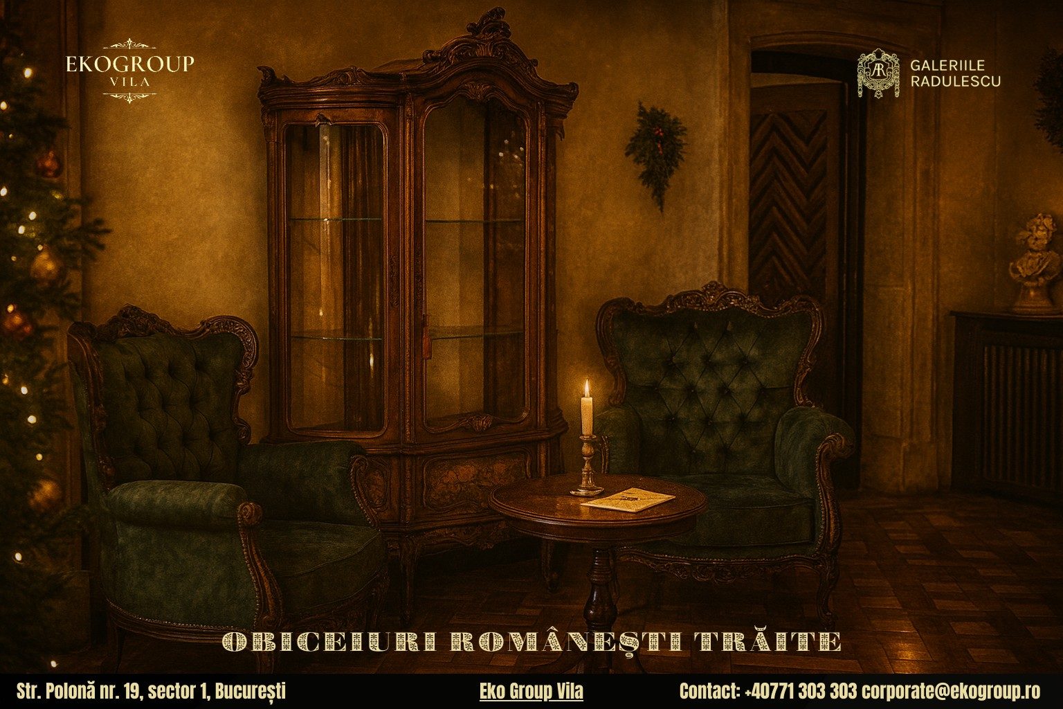 Crăciunul în România: O privire nostalgică asupra sărbătorilor de iarnă din anii ’30 la Eko Group Vila